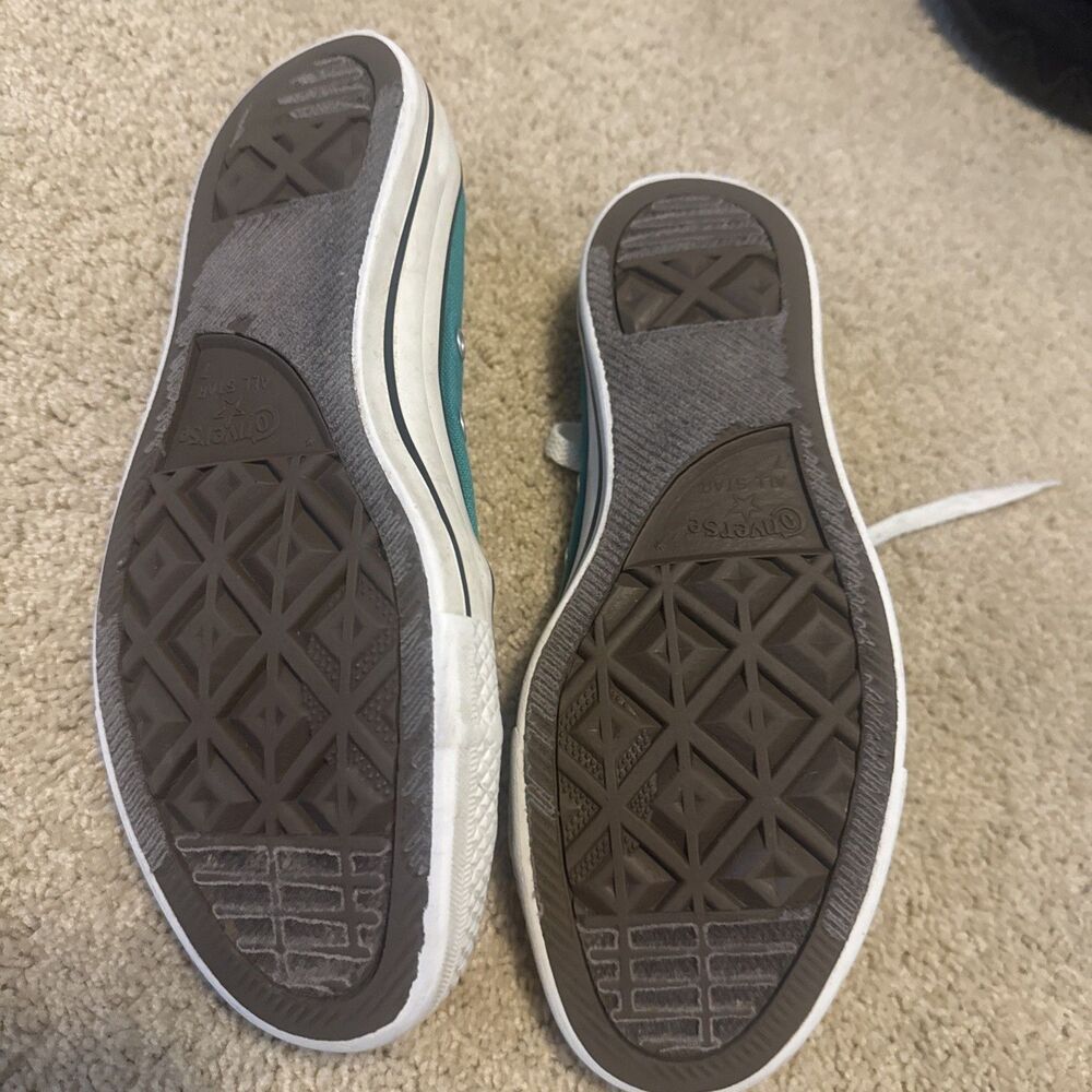 CONVERSE - Used Teal Chuck Taylor All Star, Mens 7, Womens 9 - Picture 2 of 7